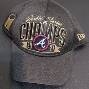 New Era Gray World Series Champs Cap 2021 Atlanta Braves World Series Hat!
